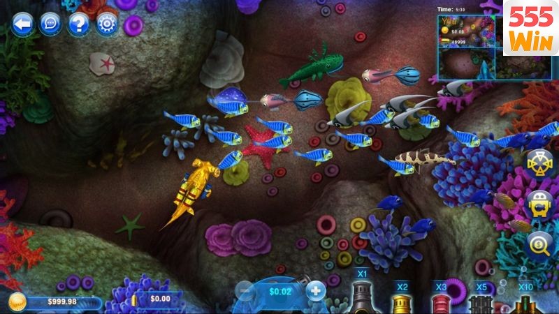 Game thủ nên tập trung bắn cá theo đàn để thu về lượng xu lớn
